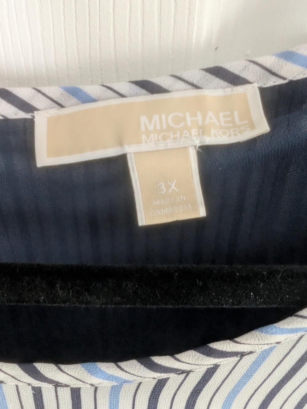 Michael Kors Navy & White Striped Men’s Pants